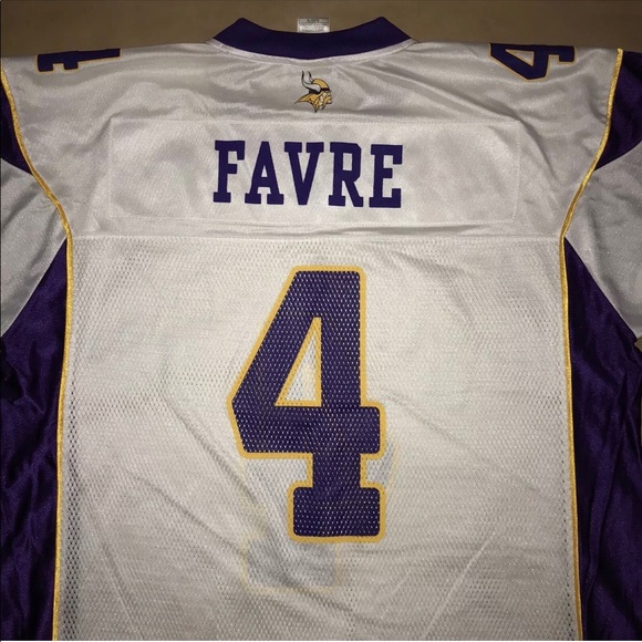 Reebok Minnesota Vikings Brett Favre White Jersey - Picture 5 of 7